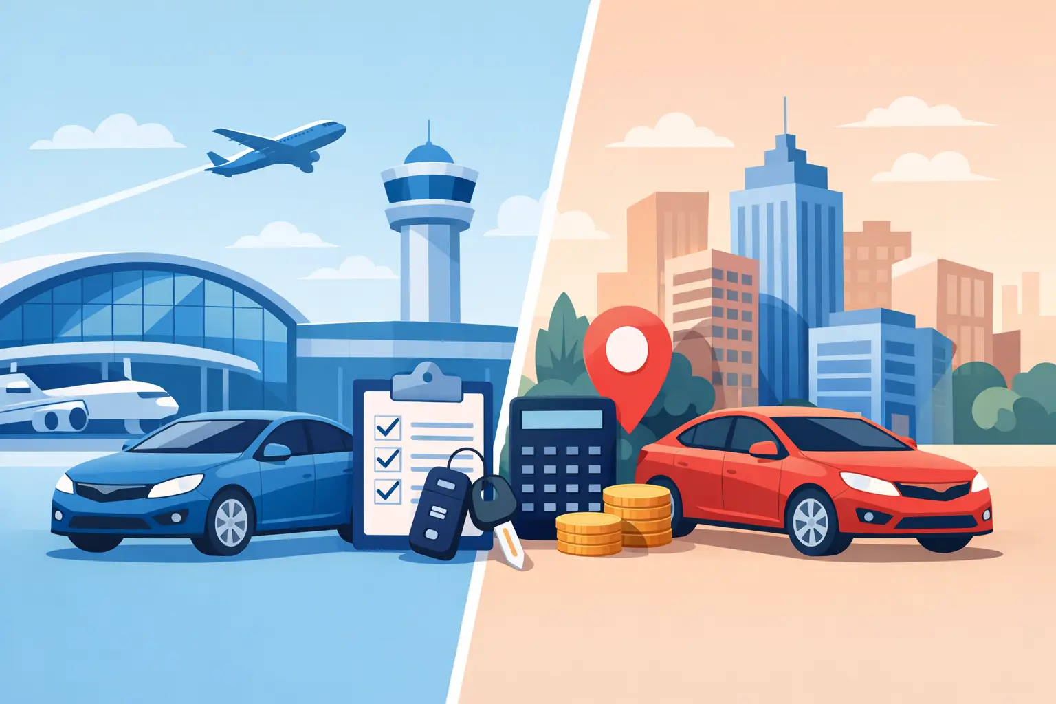 Airport vs City Car Rental: What Saves More?